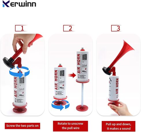 Handheld Air Horn,Reusable Safety Horn Sports Pump Air Horn Loud Sound for Sports Events, Games, Parties,Camping, Graduation, Aggressive Animals,Boating in Saudi Arabia