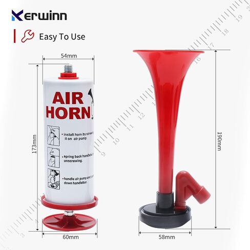 Handheld Air Horn,Reusable Safety Horn Sports Pump Air Horn Loud Sound for Sports Events, Games, Parties,Camping, Graduation, Aggressive Animals,Boating in Saudi Arabia