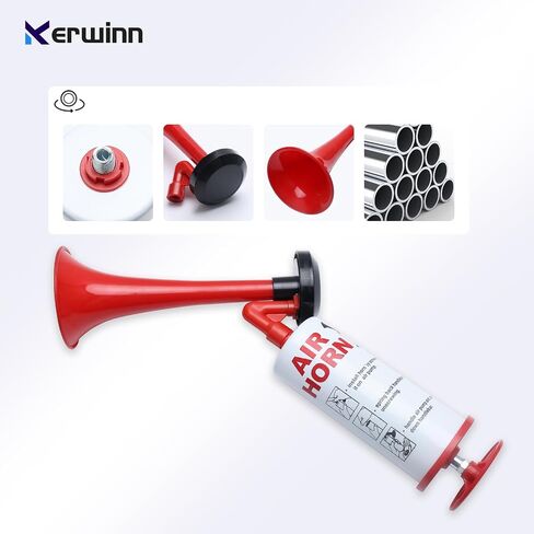 Handheld Air Horn,Reusable Safety Horn Sports Pump Air Horn Loud Sound for Sports Events, Games, Parties,Camping, Graduation, Aggressive Animals,Boating in Saudi Arabia