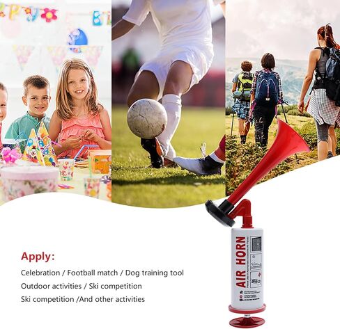 Handheld Air Horn,Reusable Safety Horn Sports Pump Air Horn Loud Sound for Sports Events, Games, Parties,Camping, Graduation, Aggressive Animals,Boating in Saudi Arabia