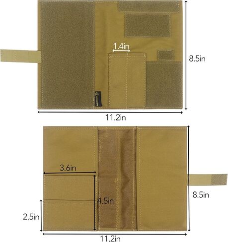 GEEDUD OCP Military Log Book Cover - 5.5"X 8" Army Tactical Notebook,OCP Green Book Cover(Black) in Saudi Arabia