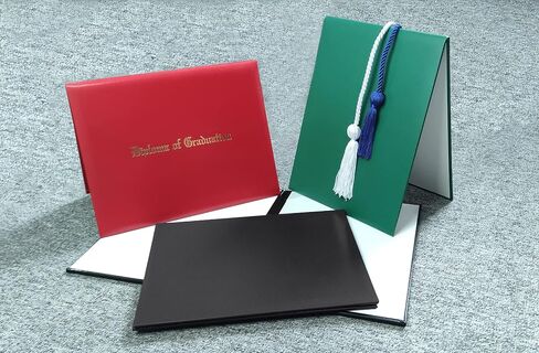 غطاء دبلومة Gradplaza مقاس 8.5 × 11، حامل شهادة التخرج مبطن، حامل شهادة، غطاء شهادة ناعم، أسود in Saudi Arabia
