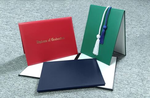 غطاء دبلومة Gradplaza مقاس 8.5 × 11، حامل شهادة التخرج مبطن، حامل شهادة، غطاء شهادة ناعم، أسود in Saudi Arabia
