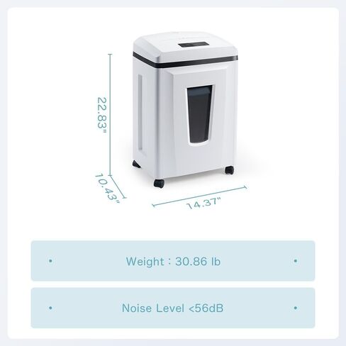 آلة تقطيع الورق ذات القطع الصغيرة: 3/64 بوصة × 3/64 بوصة 1 × 1 مم P7 آلة تقطيع شديدة التحمل للمكتب المنزلي 6 أوراق، بطاقة ائتمان تمزيق تجارية 56 ديسيبل/دبابيس/أقراص مضغوطة/أقراص DVD، تعمل لمدة 25 دقيقة مع حاوية سعة 6 جالون in Kuwait