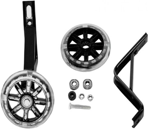 Saycker Strong Bike Training Wheels Stabilizers Support Flash Mounted Kit for Childs Bike(Pink,Size:18 Inches) in Kuwait