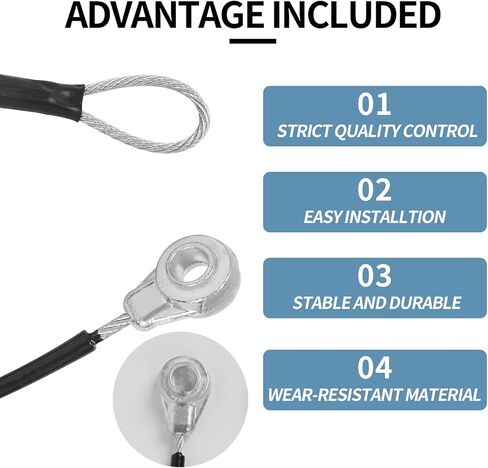 OCEANJDMYC 2 قطعة كابل الباب الخلفي M159508 متوافق مع مركبة John Deere Gator المساعدة M TE TH TX XUV HPX615E XUV835E XUV855M XUV865R in Kuwait