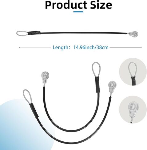 OCEANJDMYC 2 قطعة كابل الباب الخلفي M159508 متوافق مع مركبة John Deere Gator المساعدة M TE TH TX XUV HPX615E XUV835E XUV855M XUV865R in Kuwait