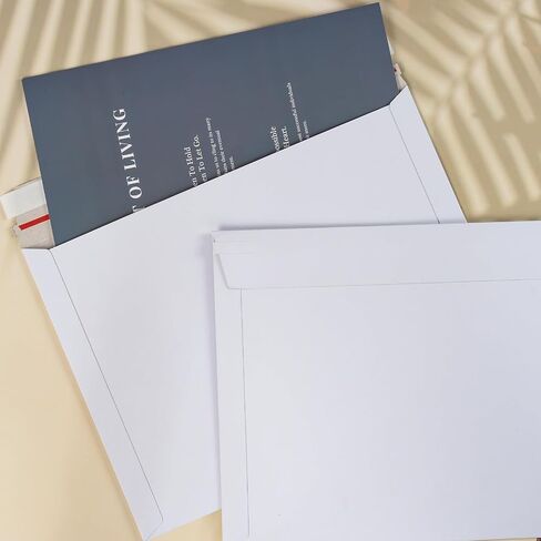 50PCS 9.5"x12.5" Photo Document Mailers Self-Seal Rigid Mailers Flat Cardboard Envelopes for Cards,CDs. in Saudi Arabia