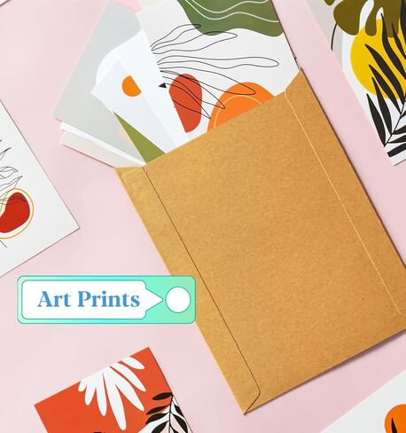 50PCS 9.5"x12.5" Photo Document Mailers Self-Seal Rigid Mailers Flat Cardboard Envelopes for Cards,CDs. in Saudi Arabia