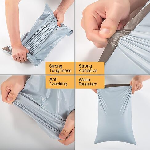 - 100 قطعة من أحدث أكياس البريد المدرعة المصنوعة من خليط معدني خفيف للغاية وأظرف الشحن للتجارة الإلكترونية عبر الحدود، والأعمال التجارية الصغيرة، والبريد (11 × 15 بوصة × 1 مل، ذاتية الغلق، أبيض) in Kuwait