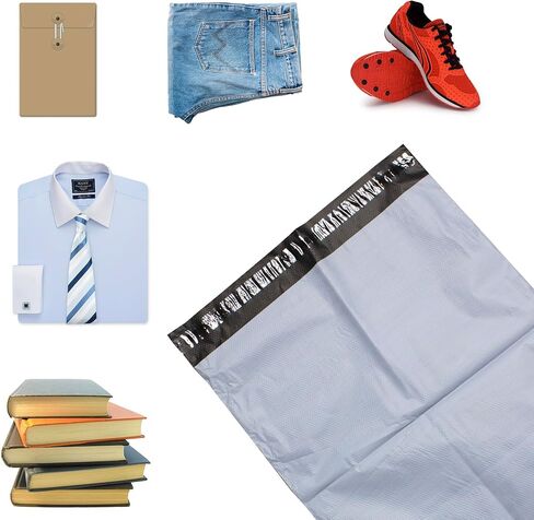 - 100 قطعة من أحدث أكياس البريد المدرعة المصنوعة من خليط معدني خفيف للغاية وأظرف الشحن للتجارة الإلكترونية عبر الحدود، والأعمال التجارية الصغيرة، والبريد (11 × 15 بوصة × 1 مل، ذاتية الغلق، أبيض) in Kuwait