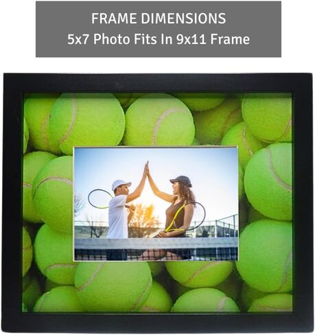 iFrame Commemorative Sports Athletics Frames I Baseball I Fits 5x7 Photograph, Real Wood Black Finish, Desktop, Table or Wall Mount I Shatterproof Plexiglass I Designed & Made in the USA (Baseball) in Saudi Arabia