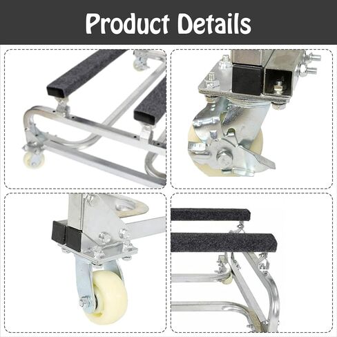 قارب lukar Watercraft PWC Dolly، 49 بوصة × 34 بوصة × 21.5 بوصة، عربة مقطورة مائية، مع 4 عجلات (2 مع فرامل)، مغطاة بالسجاد لمنع الخدش، سعة قصوى 1000 رطل in Kuwait