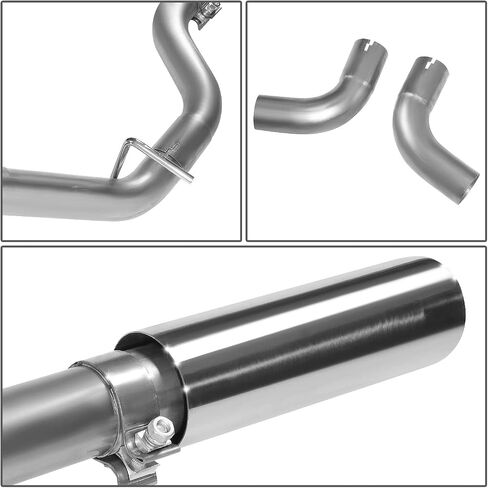 ‎DNA MOTORING CBE-UR-018 3.5 Inches Cat-Back Exhaust System Compatible with 14-18 Silverado Sierra 1500 4.3L 5.3L Extended & Crew Cab in Saudi Arabia
