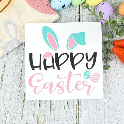 زينة عيد الفصح - 5 قطع خشبية على شكل أرنب زينة عيد الفصح للمنزل والمزرعة وديكور عيد الفصح للطاولة وديكور صينية عيد الفصح in Kuwait