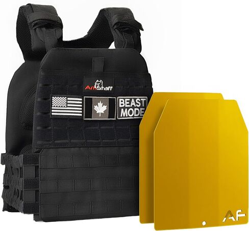 Amstaff Tactical Weighted Vest - Adjustable Weight Vests - Versatile Wearable Vest for Fitness Workouts, Strength and Endurance Training, Running in Kuwait