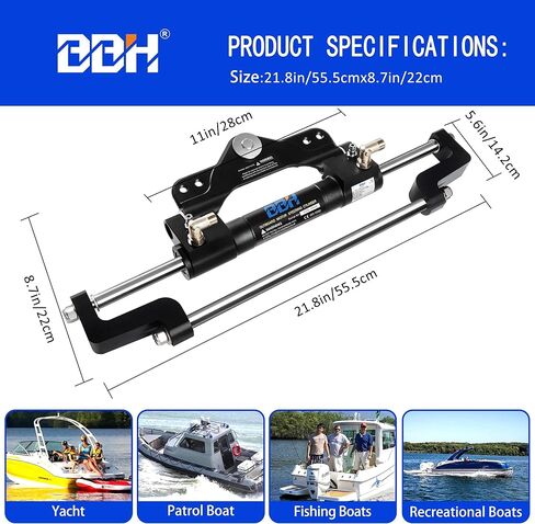 أسطوانة توجيه هيدروليكية خارجية، أسطوانة توجيه مثبتة أمامية، لنظام توجيه هيدروليكي خارجي بقدرة تصل إلى 200 حصان in Kuwait