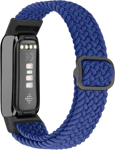Amzpas Elastic Bands Compatible with Fitbit Luxe band for Women Men, Adjustable Stretchy Nylon Loop Band Sport Replacement Strap Wristband in Saudi Arabia
