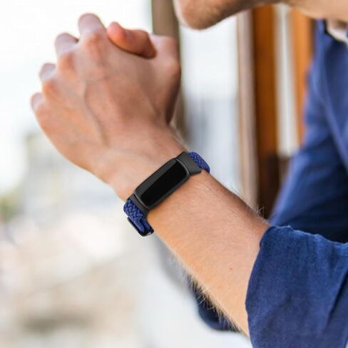 Amzpas Elastic Bands Compatible with Fitbit Luxe band for Women Men, Adjustable Stretchy Nylon Loop Band Sport Replacement Strap Wristband in Saudi Arabia