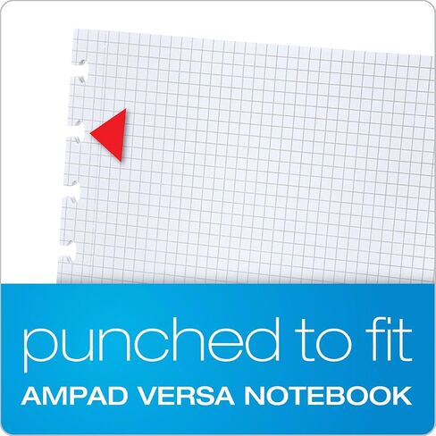 أوراق إعادة التعبئة واسعة النطاق من Ampad لجهاز Ampad Versa Crossover، مقاس 5.5 × 8.5 بوصة، أبيض، 40 ورقة (25-621) in Kuwait