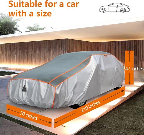 Sojoy Anti-Hail Car Cover Thickened Windshield Snow Cover Multi-Layered EVA Hail Jacket Car Cove, All Weather Protection Hail Car Protector Blanket for SUV Up to 220" in Saudi Arabia