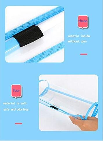 6 جيوب للمسح الجاف - أكمام للمسح الجاف كبيرة الحجم 10 × 13 بوصة - مستلزمات المعلم - للفصل الدراسي - قابلة لإعادة الاستخدام - جيوب للمسح الجاف - أكمام بألوان متنوعة 1 in Kuwait