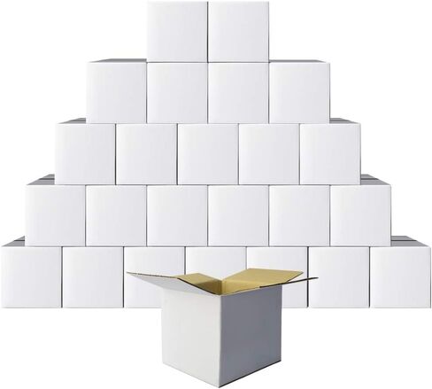 PETAFLOP 6x4x1 Shipping Boxes Set of 30, Small White Cardboard Mailer Box for Packing, Mailing, Business,DIY in Saudi Arabia