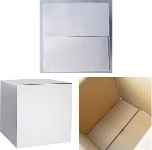 PETAFLOP 6x4x1 Shipping Boxes Set of 30, Small White Cardboard Mailer Box for Packing, Mailing, Business,DIY in Saudi Arabia