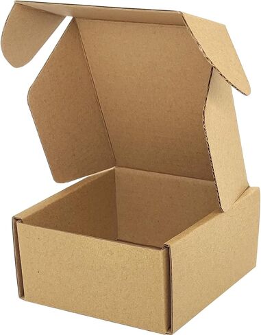 Lmuze Small Pink Shipping Boxes for Small Business Pack of 25-4x4x2 inches Cardboard Corrugated Mailer Boxes for Shipping Packaging Craft Gifts Giving Products in Kuwait