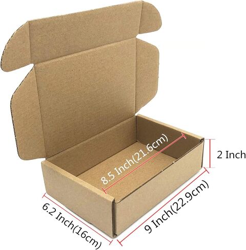 Small Cardboard Shipping Box Mailers 6x4x1.6 Inch Corrugated Packaging Storage Boxes 50 Pack (Inside Size: 5.3 x 3.8 x 1.5") in Kuwait