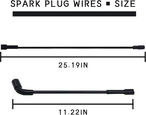Black 8.8mm Spark Plug Wires Compatible with Davidson 883 1200 Sportster XL 07-19，2104-0186，Plug Wires in Saudi Arabia