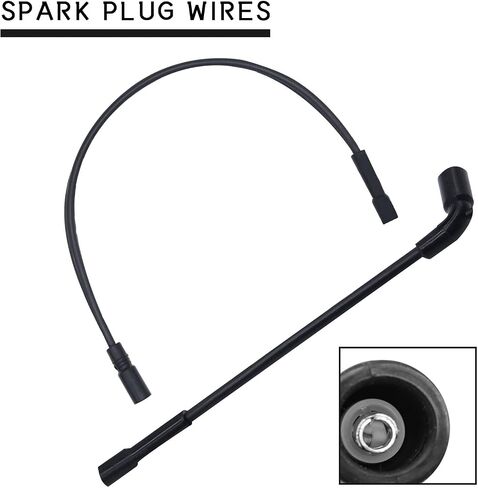 Black 8.8mm Spark Plug Wires Compatible with Davidson 883 1200 Sportster XL 07-19，2104-0186，Plug Wires in Saudi Arabia