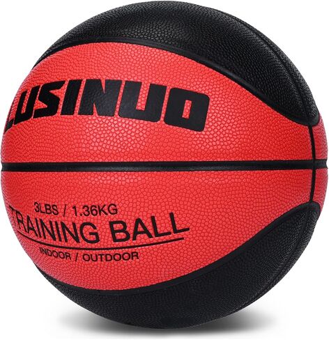 MKOBAT 29.5" Weighted Training Basketball Indoor Outdoor Heavy Weight Training Basketball for Improving Ball Handling Shooting Passing and Dribbling Drills |3lbs, Size 7 Heavy Basketball in Saudi Arabia