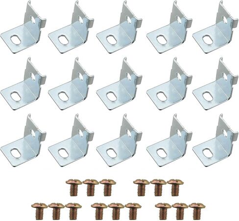 CHENJIN 15PCS Metal Switch Power Supply Mounting Bracket with Screws Universal Switch Power Supply Installation Accessories Suitable for Common Enclosed AC/DC Switch Power Supplies in Saudi Arabia