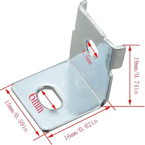 CHENJIN 15PCS Metal Switch Power Supply Mounting Bracket with Screws Universal Switch Power Supply Installation Accessories Suitable for Common Enclosed AC/DC Switch Power Supplies in Saudi Arabia