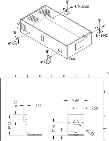 CHENJIN 15PCS Metal Switch Power Supply Mounting Bracket with Screws Universal Switch Power Supply Installation Accessories Suitable for Common Enclosed AC/DC Switch Power Supplies in Saudi Arabia