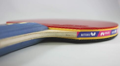Butterfly Nakama S4 Table Tennis Racket - Carbon Fiber Power With Surprising Control - Nakama Series - Includes 2 40+ Balls - Recommended For Advanced Level Ping Pong Play in Saudi Arabia