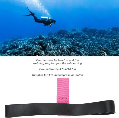 Rubber Tank Hose Retainer Band, Diving Retainer Band Multipurpose Diving Tank Cylinder Strap for Diving in Kuwait