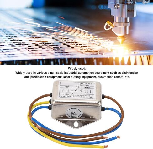 Power Line Filter Noise Suppressor Jamming Filtering Power EMI Filter for Laser Cutter Robots AC115 250V in Saudi Arabia