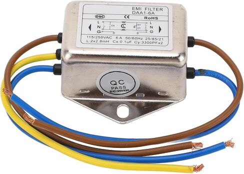 Power Line Filter Noise Suppressor Jamming Filtering Power EMI Filter for Laser Cutter Robots AC115 250V in Saudi Arabia