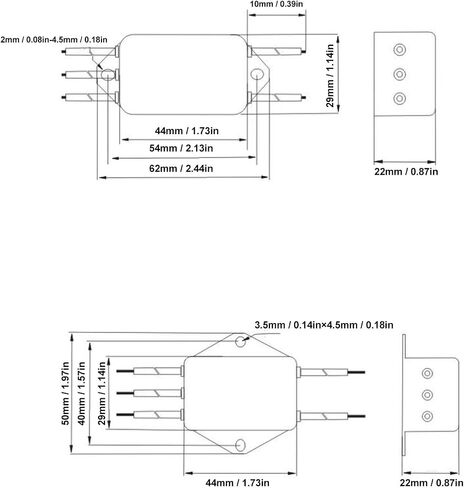 Power Line Filter Noise Suppressor Jamming Filtering Power EMI Filter for Laser Cutter Robots AC115 250V in Saudi Arabia