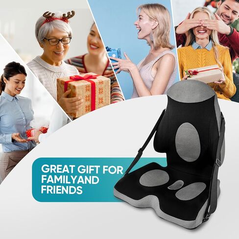 وسادة مقعد من إسفنج الذاكرة ووسادة دعم قطنية، وسادة مريحة من قطعة واحدة لتصحيح الوضع الجيد وعظم الذنب، آلام أسفل الظهر، تخفيف عرق النسا لكرسي المكتب ومقعد السيارة والسفر على كرسي متحرك in Kuwait