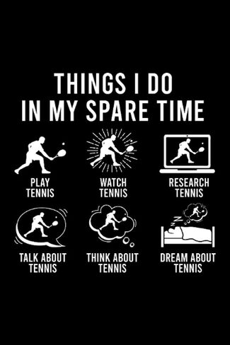 tenis: Cosas que hago en mi jugador de tenis de tiempo libre |Cuaderno DIN A5 6x9 pulgadas |Libro de escritura de diario de planificador |120 páginas |Libro de lubricación punteado (Spanish Edition) in Saudi Arabia