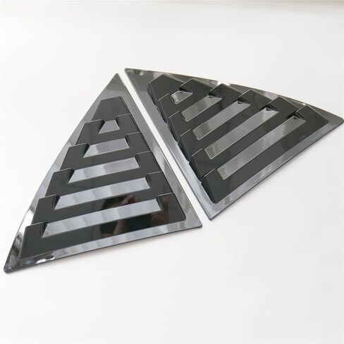 New 2pcs Racing Rear Quarter Window Louvers for Chevy Malibu 2011-2015 (Glossy Black) in Kuwait
