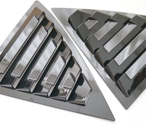 New 2pcs Racing Rear Quarter Window Louvers for Chevy Malibu 2011-2015 (Glossy Black) in Kuwait