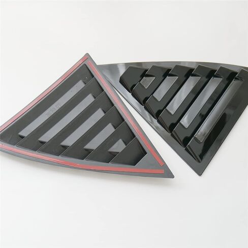 New 2pcs Racing Rear Quarter Window Louvers for Chevy Malibu 2011-2015 (Glossy Black) in Kuwait