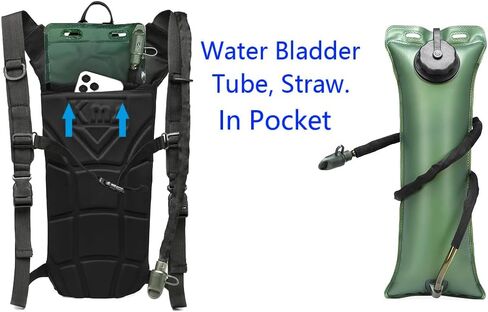 ATBP Tactical Hydration Pack 3L Water Bladder Backpack Lightweight Water Storage Reservoir Bag Daypack for Running Hiking Cycling Biking in Kuwait