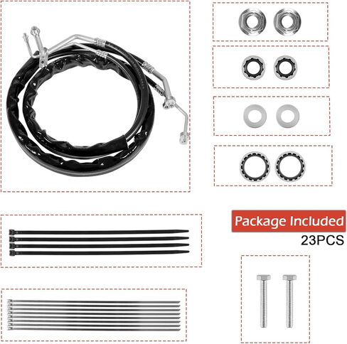 C68100 Rear AC Line Set Air Conditioning Hoses Fit for 2012 2013 2014 2015 2016 2017 2018 2019 Dodge Caravan/Grand Caravan/Chrysler -Country & Town Minivans (23PCS) in Saudi Arabia