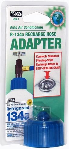 InterDynamics Certified A/C Pro Car Air Conditioner Refrigerant AC Recharge Kit, R-134A Recharge Adapter Connects Standard Hoses to Self-Sealing Cans, Includes Hose, InterDynamics (Pack of 2) in Saudi Arabia