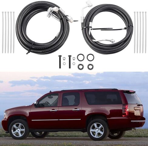 Dasbecan SU33468 Rear AC Line Auxiliary AC Hose Kit Air Conditioning Hose Lines Compatible with 2007-2014 Chevy Suburban Cadillac Escalade ESV Yukon XL AC Hose in Saudi Arabia